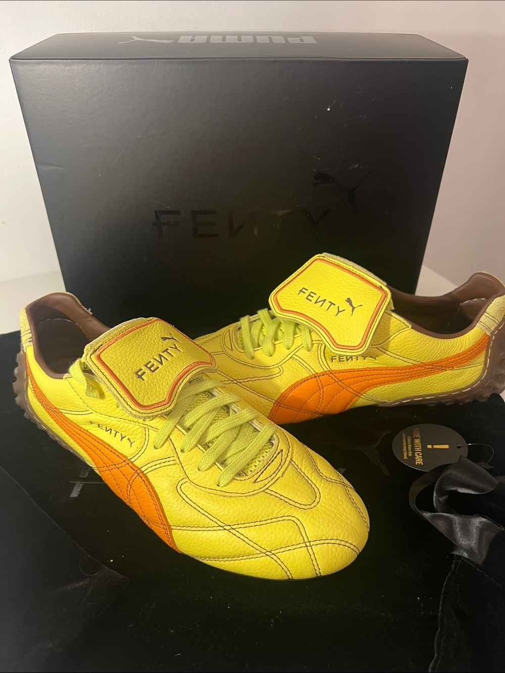 ❗️Sold❗️Fenty Beauty women Yellow & Orange Low-Profile Sneakers -